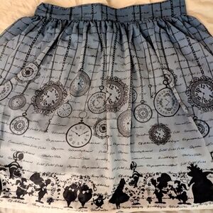 Alice in Wonderland flowy skirt size 16